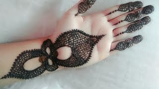 Easy Stylish Mehndi Tattoo Design Simple and easy step by step for hands episode #126 by Art Institute.