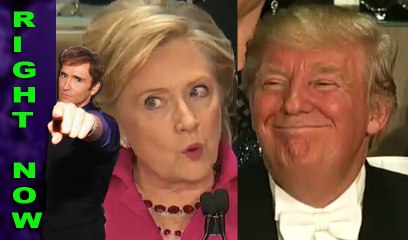 TRUMP,  CLINTON ROAST EACH OTHER at AL SMITH DINNER
