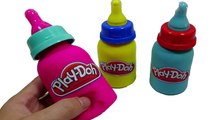 Peppa PIg & Play DOh Milk! - Create playdoh Milk bottles and paint tools frozen toys