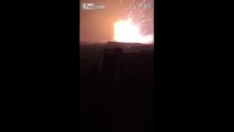 Explosion Gas Station Explosion China Tianjin - ガスステーションの爆発中国