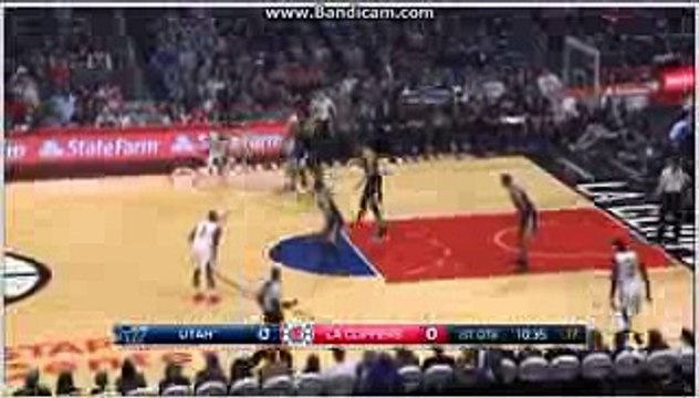 Chris Paul 3 pointer - Los Angeles Clippers vs. Utah Jazz - NBA 30-10-2016