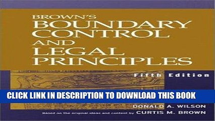 Ebook Brown s Boundary Control and Legal Principles Free Read