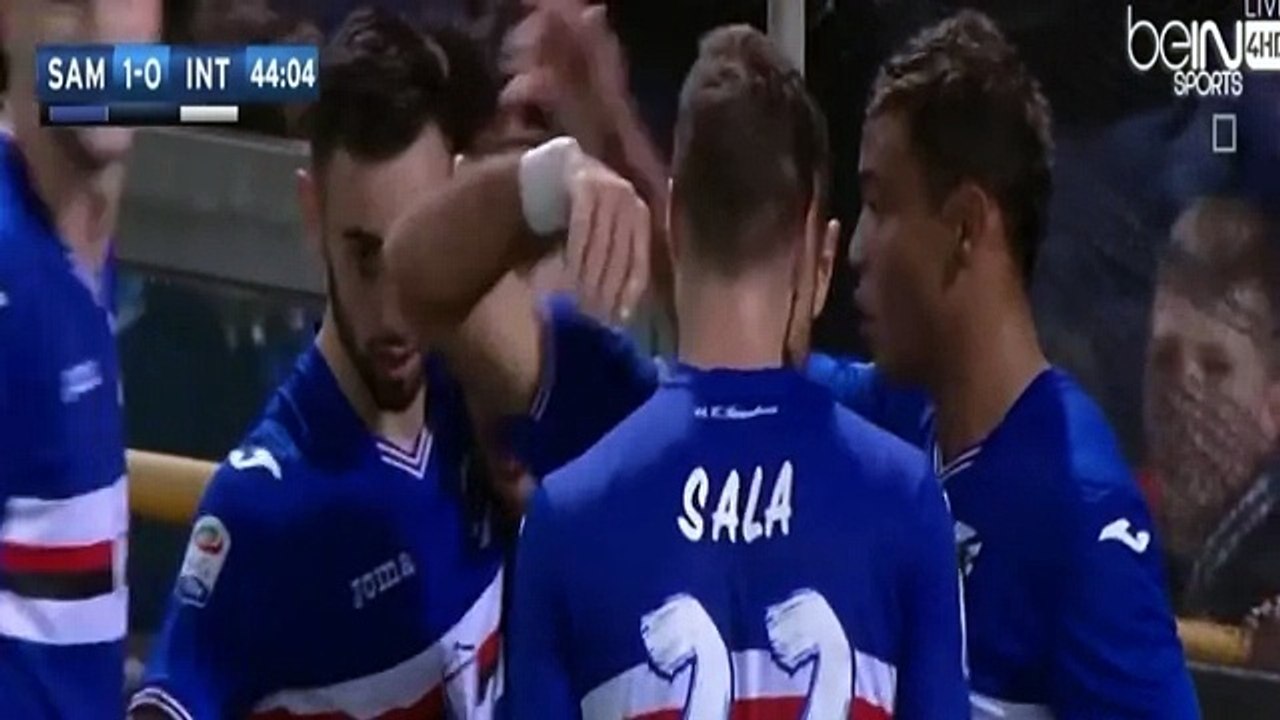 Sampdoria vs Inter Milan 1-0 All goals (Fabio Quagliarella GOAL) - Serie A