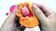 PLAY DOH Kinder Surprise Eggs!!! - PEPPA PIG Español surprise minions hello kitty toys-u3EL8xSM-TM