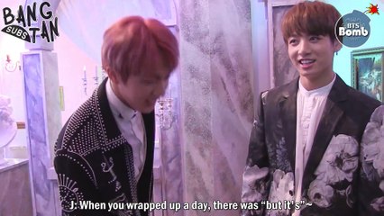 [ENG] 161030 BOMB: Sweet Jin & Jung KOOK 's chatter