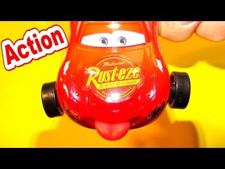 Download Video: Pixar Cars Unboxing New ACTION Lightning McQueen with Hawk McQueen Piston Cup McQueen, and Mater