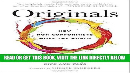 [EBOOK] DOWNLOAD Originals: How Non-Conformists Move the World GET NOW