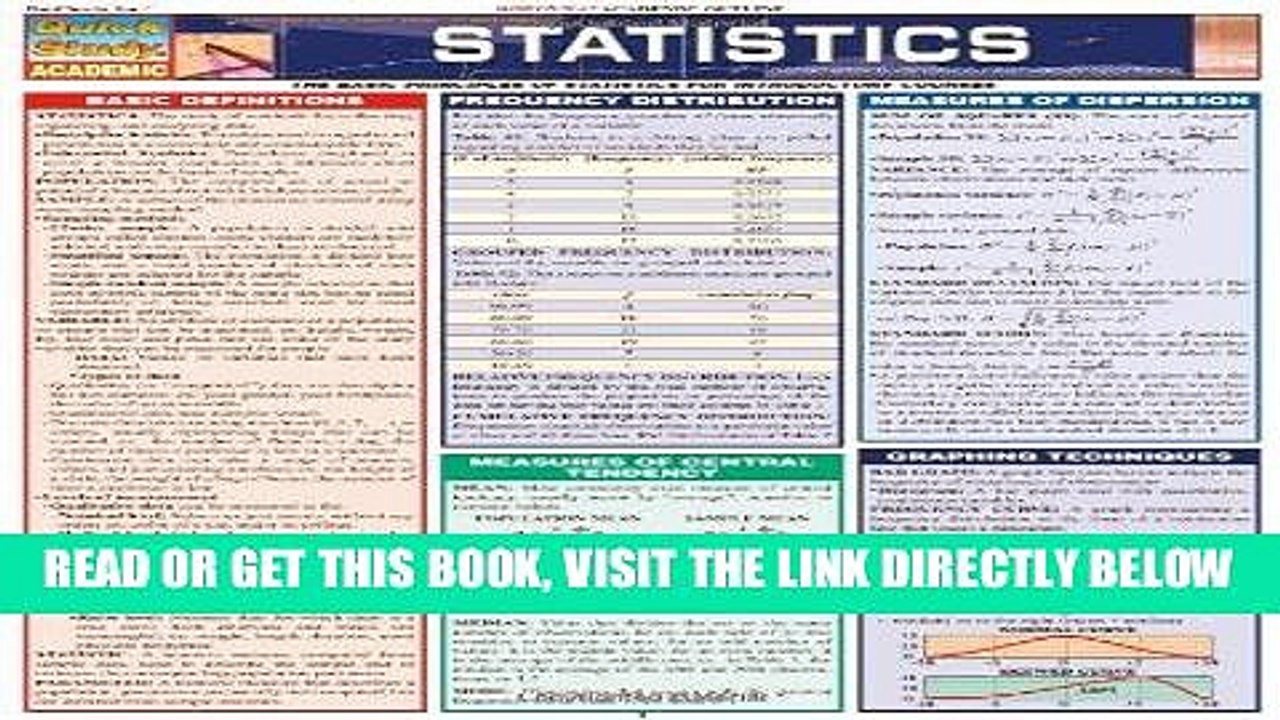 [EBOOK] DOWNLOAD Statistics Laminate Reference Chart: Parameters, Variables, Intervals,
