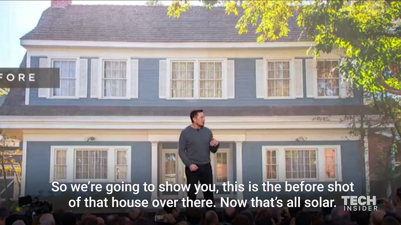 Watch Elon Musk unveil Tesla's solar roof and new Tesla Energy products.