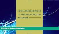 Big Deals  Social Preconditions of National Revival in Europe  Best Seller Books Most Wanted