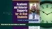 FAVORITE BOOK  Academic and Behavior Supports for At-Risk Students: Tier 2 Interventions