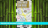 FAVORIT BOOK Streetwise San Diego Map - Laminated City Center Street Map of San Diego, California