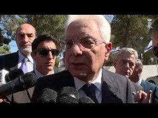 Israele - Terremoto, dichiarazione del Presidente Mattarella (29.10.16)