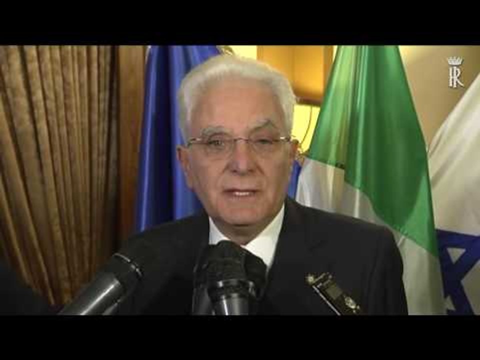 Israele - Mattarella interviene sul sisma che ha colpito l'Italia (30.10.16)