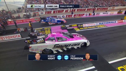 Must WATCH AMAZING NHRA Funny Car run in Las Vegas