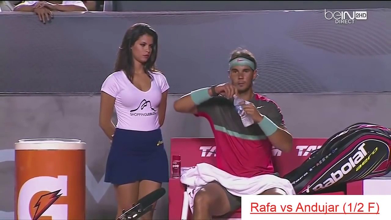 Beautiful HOT GIRL of Rafael NADAL , funny moments tennis Rio Open 2014