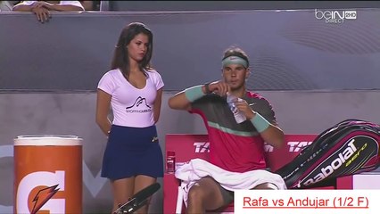 Beautiful HOT GIRL of Rafael NADAL , funny moments tennis Rio Open 2014