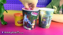 PLAY-DOH in LEGO 3D Movie Cup, Peppa Pig Drinks Play-Doh Juice, Rex Helps [Toy Story] [McDonalds]