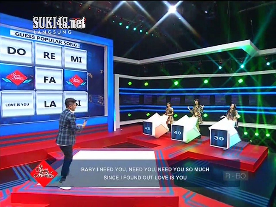 Shania, Naomi & Jeje JKT48 @ Song Hunter Global TV (31-10-2016)
