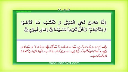 Surah Yaseen Full with Urdu Hindi Translation, Surah 36