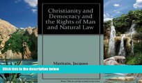 Books to Read  Christianity and Democracy and the Rights of Man and Natural Law  Best Seller Books