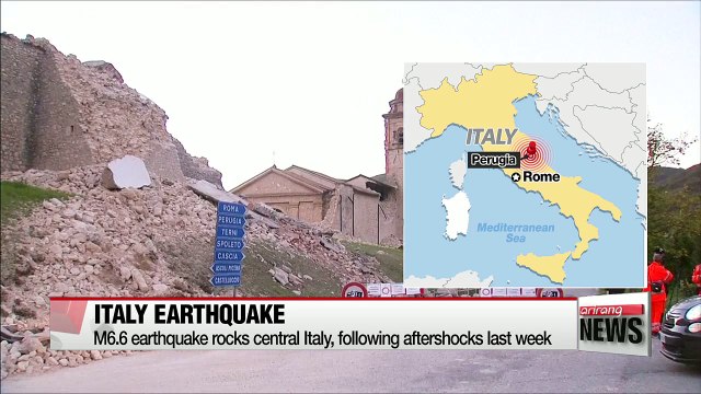M6.6 earthquake rocks central Italy, following aftershocks last week