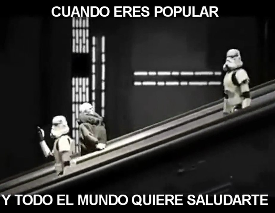 cuando eres popular y todo el mundo quiere saludarte