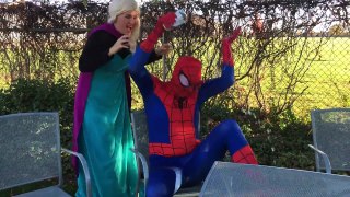 Spiderman RIPPED SUIT!! Elsa Spiderman vs Joker Elsa Spiderman Superhero Kid Movie In Real Life