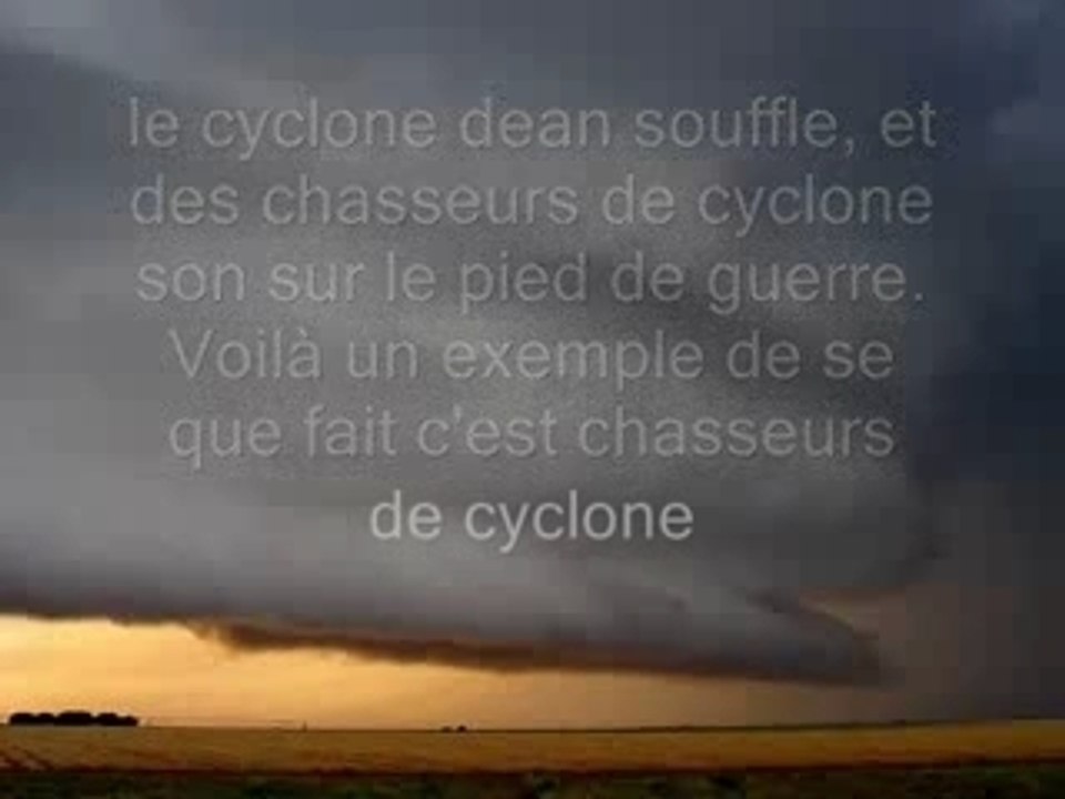 Les chasseurs de cyclone.