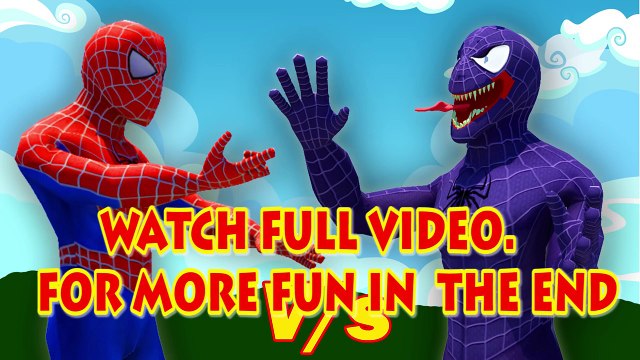Amazing Spiderman Vs Venom Finger Family | Spiderman Finger Family Nursery Rhymes In Real Life 3D