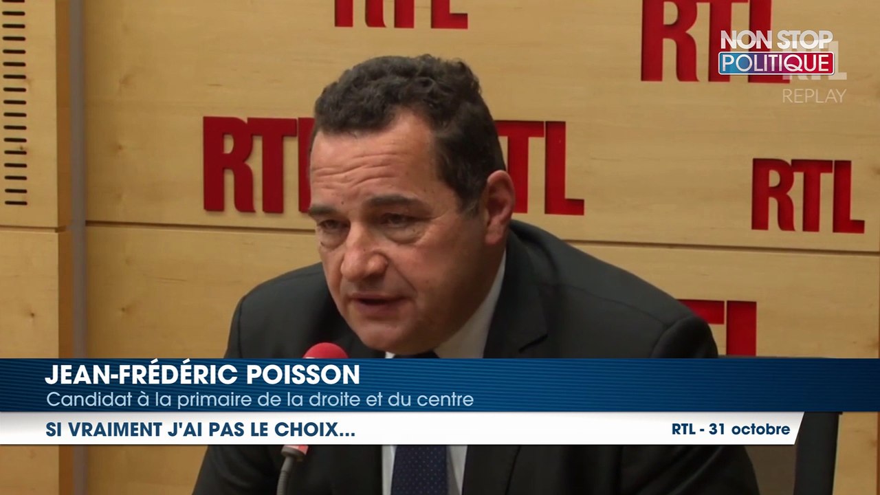Jean-Frédéric Poisson n’exclut pas de voter pour Marine Le Pen ‘’si elle changeait de position’’