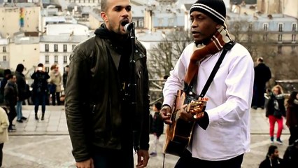 Bob Marley Redemption song Street performance by Sanga ( Cham guitar)