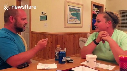 Man proposes to girlfriend while playing 'Speak Out'