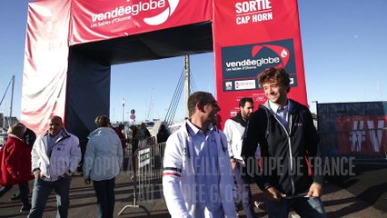 Journée olympique sur le village du Vendée Globe - Voile Banque Populaire