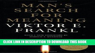 Ebook Man s Search for Meaning Free Read