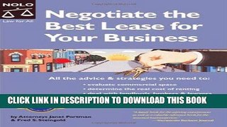 [Free Read] Negotiate the Best Lease for Your Business Free Online