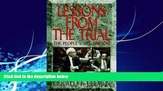 Books to Read  Lessons from the Trial: The People V. O.J. Simpson  Best Seller Books Most Wanted
