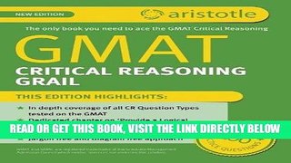 [Free Read] GMAT Critical Reasoning Grail Full Online