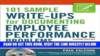 [Free Read] 101 Sample Write-Ups for Documenting Employee Performance Problems: A Guide to