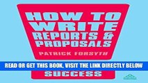 [Free Read] How to Write Reports and Proposals Full Download