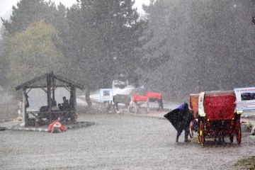 Kartalkaya Beyaza Büründü, Abant'a İlk Kar Düştü