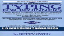 ee Read] Typing for Beginners: A Basic Typing Handbook Using the Self-Teaching,