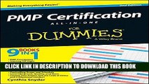 ee Read] PMP Certification All-in-One For Dummies Free Online