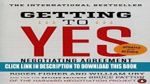 Best Seller Getting to Yes: Negotiating Agreement Without Giving In Free Read