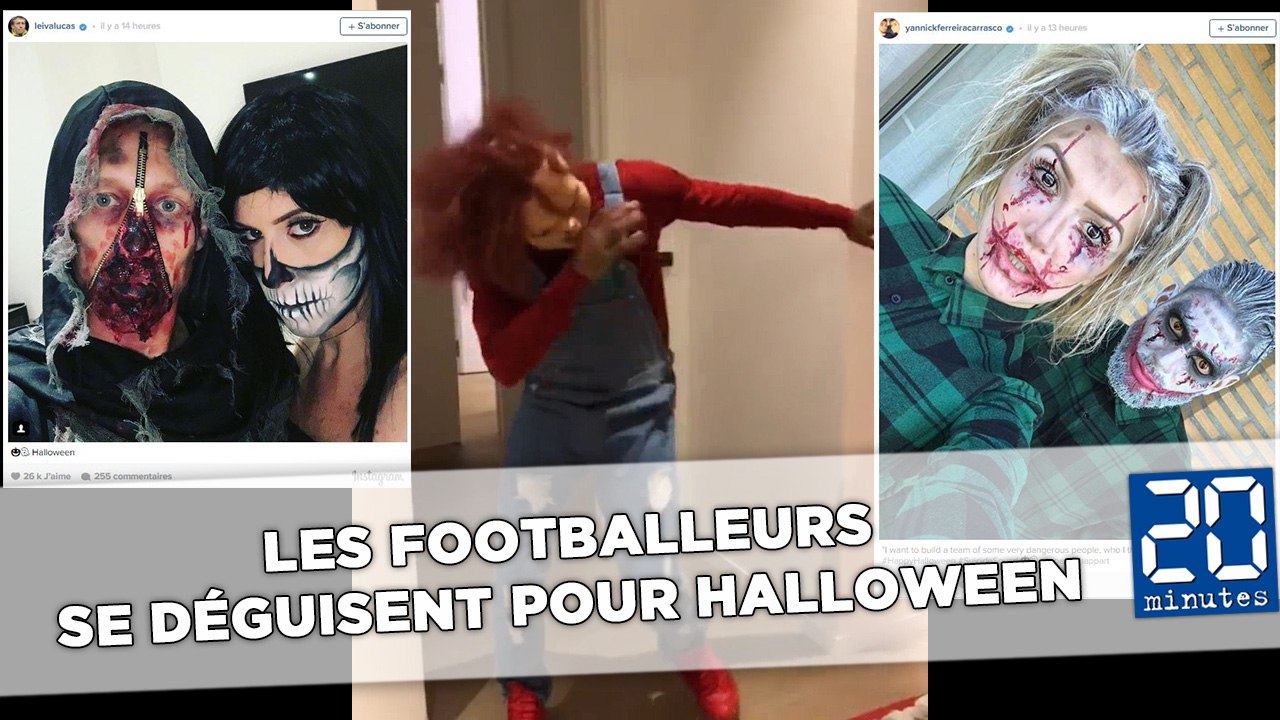 Les footballeurs se déguisent pour Halloween