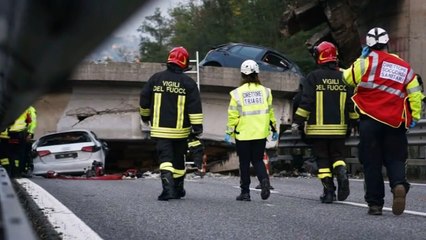 Accident în Italia. Un pod s-a prăbuşit peste o autostradă 2016
