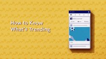 How to know what's trending right now on facebook