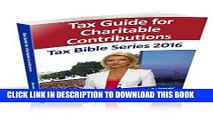 [Free Read] Charitable Contributions: Tax Bible Series 2016 Full Online