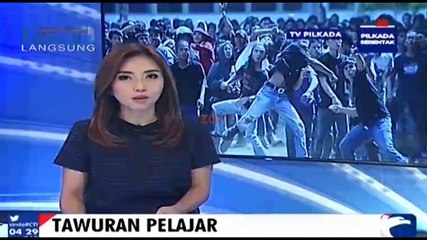Polisi Bubarkan Tawuran Antar Pelajar di Depok Jawa Barat