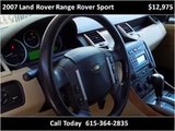 2007 Land Rover Range Rover Sport Used Cars NASHVILLE TN